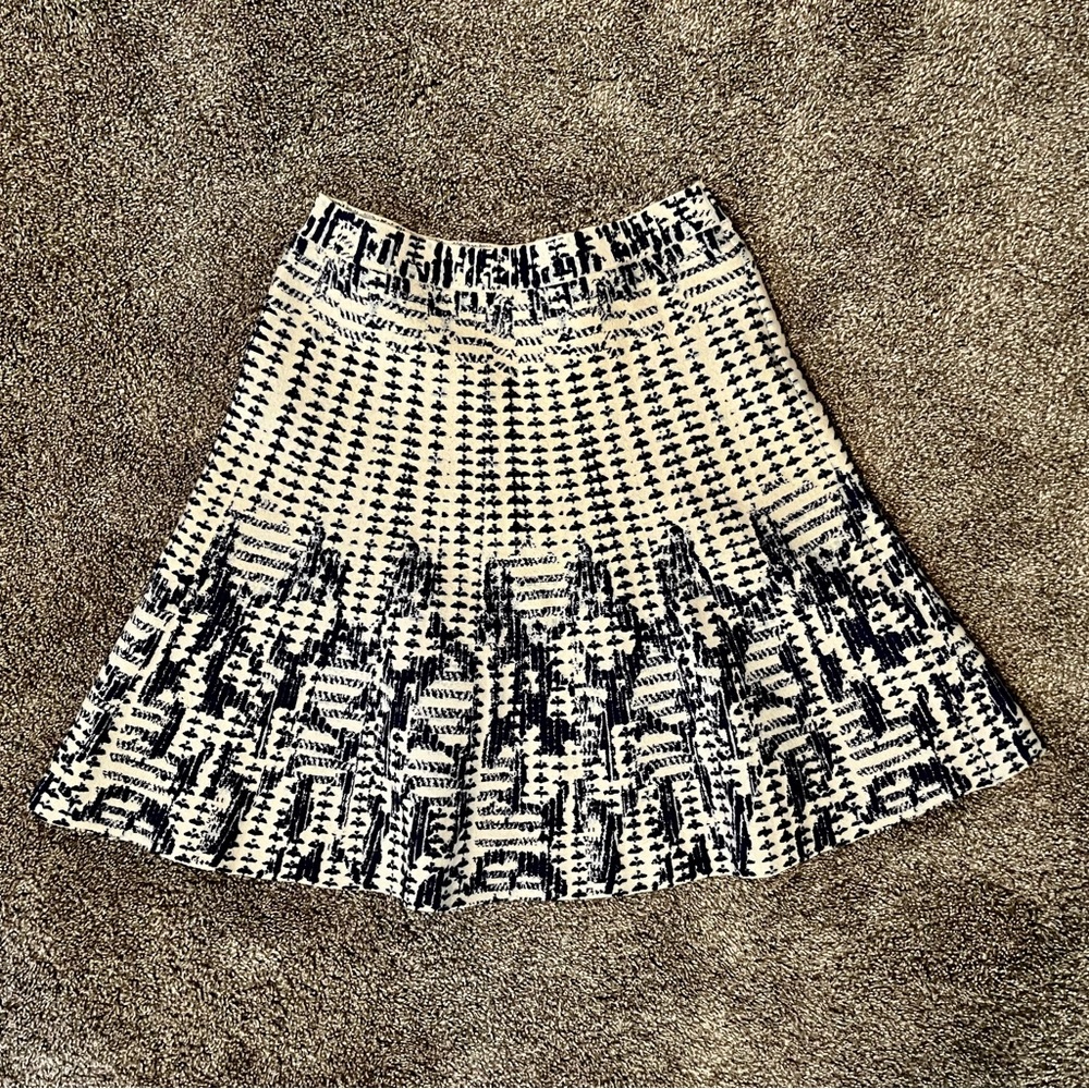 Navy Sweater Knit Skirt